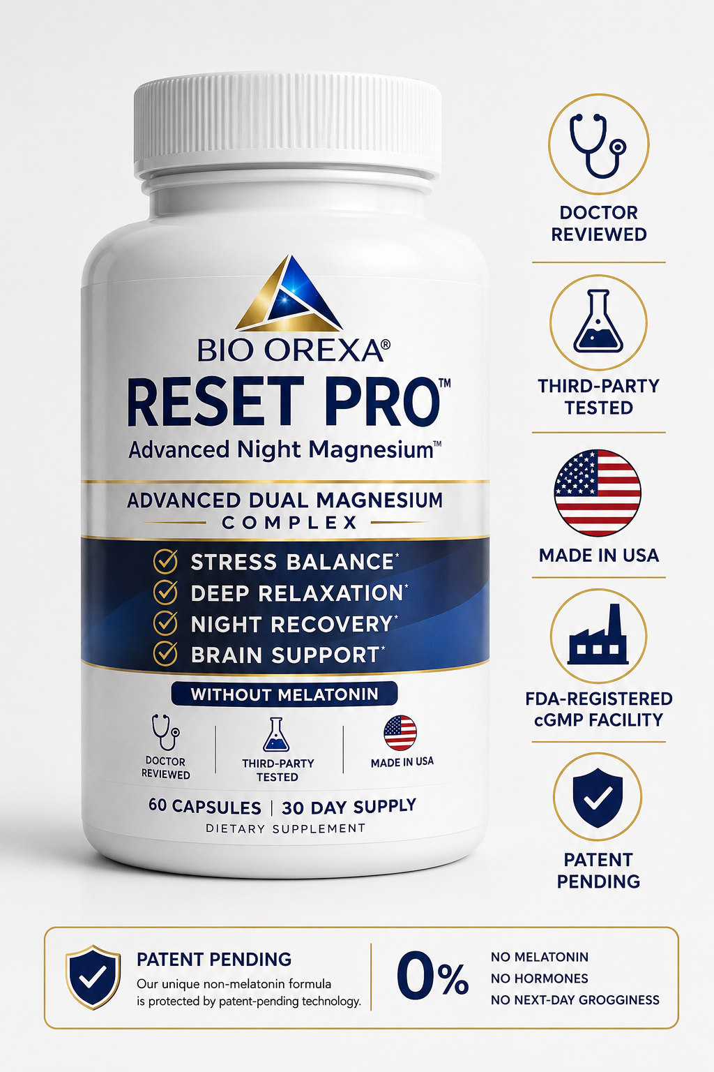 Bio Orexa Reset Pro — Advanced Night Magnesium